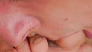 Feet playing and blowjob session with two young twinks