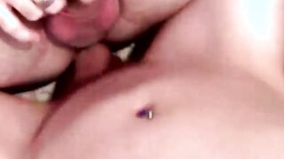 Seductive young amateur gay sucks cock before hard fucking