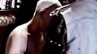 Young man  to obey his master in classic video