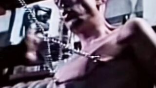 Young man  to obey his master in classic video