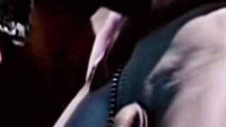 Young man  to obey his master in classic video