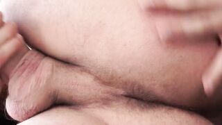 Hunk wanks his dick and fingers his asshole