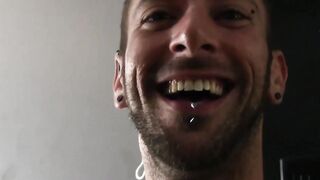 Tight stud asshole penetrated raw in sex swing orgy