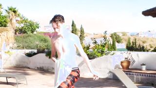 Big dick Noah Pierce pounds horny twink doggystyle bareback