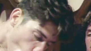 Young vintage gay man goes for deep cock sucking and rimming