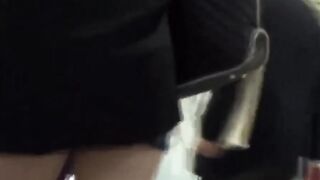 Japanese ladies taped pissing in public bathroom