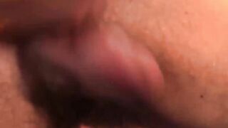 Naughty young gay massage his testicles and bangs toy pussy