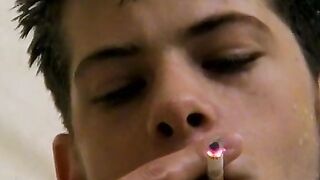 The joy that smoking and having a deep throat hits for cutie