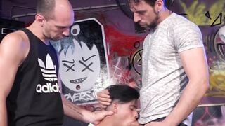 Two mature guys mouth and ass fuck good looking young man Hoe 3