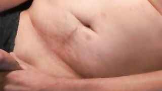 Strong looking old guy wanks his rock solid cock solo