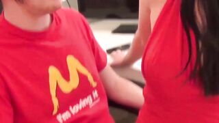UK amateur babe Tanya Cox sucks fake agents big cock