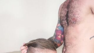 Hung hunk Rouge Status wears sexy cock ring while fucked raw