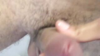 Bearded muscular jock uses fleshlight on his small dick solo