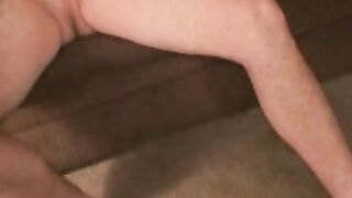 Amateur mature hunk solo masturbates his big hard dick