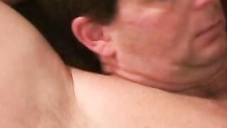 Amateur mature hunk solo masturbates his big hard dick