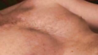 Amateur mature hunk solo masturbates his big hard dick