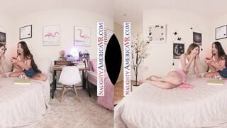 College babes Madison Wilde & Molly Little invite you over to have a sexual 3 way with your long dick