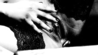 Amazing ebony babe gangbanged until big messy facial