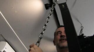 Inked hunk tackle costumed ass with orgy bareback