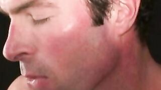 Amateur jock fiddles ass while masturbating big cock