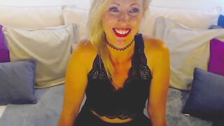 Small tits and hairy pussy MILF masturbates on webcam