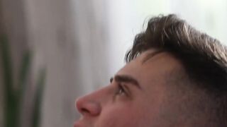Gay couple anal fuck and cum in the morning