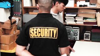 Latino twink caught stealing before bareback and cumshot