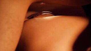 Romantic babe passionately fucked and sprayed with jizz