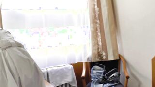 German mature slim grandmother boned into nylons