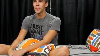 Blond twinks with big dick Chris and Patrick fucking hard