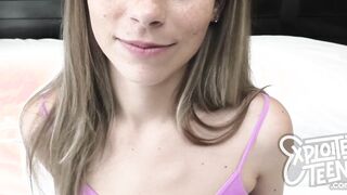 She is 18 and horny with green eyes and freckles