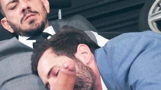 Bearded businessman Dani Robles fucked raw after hot rimming