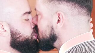Businessmen Bruno Max and Sir Peter blows dick and fucked