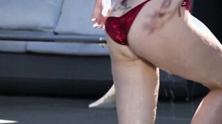 Hot redhead MILF Lauren Phillips takes hard dick in her wet cunt