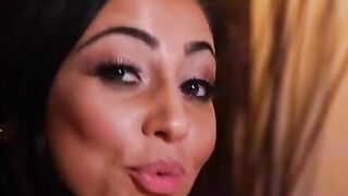 Audrey Bitoni fucking inside the bed with her black hair