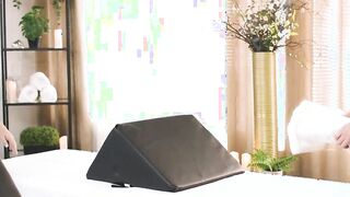 Blonde masseuse anal fucking colleague