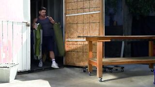 Threesome public gay anal sex outdoors