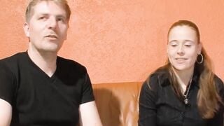 German women next door eighteen at real first time casting with stranger