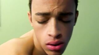 Cute Jordan and sexy Dustin wank and fuck hard on camera