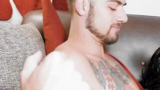 Naughty stepbro Dante Colle pounds stud Leeroy Jones for christmas