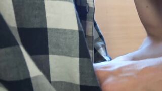 Skinny teen Edipo Rey swallows straight Latino Ayun big dick