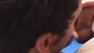 Amateur twink sucks Latino dick and barebacks tiny ass