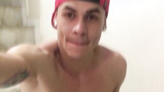 Fun with young Latino teen jerking off until he cums hard