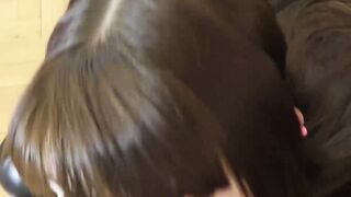 Babe in high heels sucks before doggy fuck by older perv