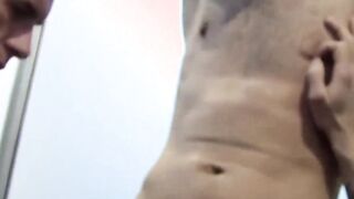 Naughty gay group loves ball licking and hairy cock sharing