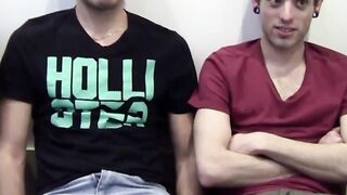 Naughty gay group loves ball licking and hairy cock sharing