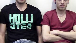 Naughty gay group loves ball licking and hairy cock sharing