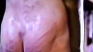 Restrained young man  to cum in vintage video