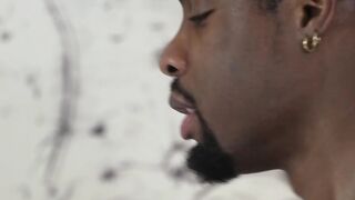 Interracial gay sex between roommates