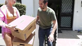 Big tit jogger fucked by lucky stranger
